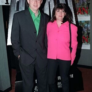 Comedy writer Richard Curtis writer with his wife Emma Freud at the Mr Bean film premiere