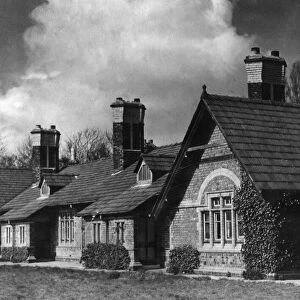 Cottages on Church Road, Knowsley Village, 24th March 1950