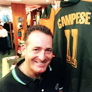 David Campese, Australian rugby legend in Greaves Sports store Glasgow to launched his