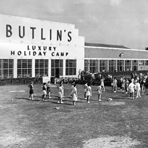 Exterior view of Butlins camp, Clacton, Clacton-on-Sea, Essex. April 1959 P009556