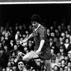 FA Cup Fith Round at Stamford Bridge February 1982 Alan Hansen of Liverpool is