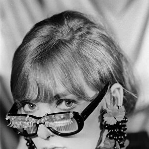 Fashion Glasses 20th July 1965. Glasses with false eyelashes