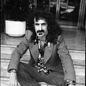 Frank Zappa. American musician, at The Royal Garden Hotel