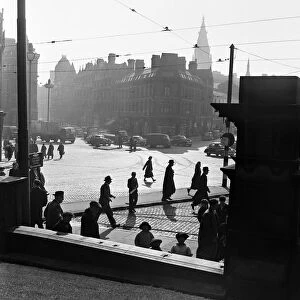 A general view of Liverpool, Merseyside, 13th May 1954