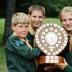 Guisbrough Scouts win the Wharton Shield (l-r) Alastair Scoffin, Andrew Mayhew