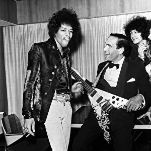 Jimi Hendrix, The Jimi Hendrix Experience with Jeremy Thorpe leader of the Liberal Party