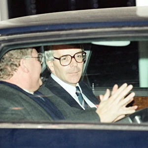 John Major outside 10 Downing Street after winning the Conservative leadership battle