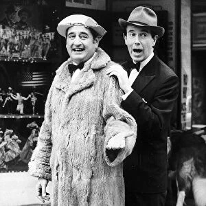 Leslie Crowther TV Presenter with Bernie Winters as Flanagan