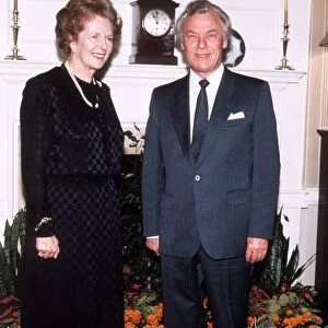 Margaret Thatcher British Prime Minister with the Prime Minister of Denmark