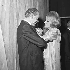 Marlene Dietrich with Matt Busby