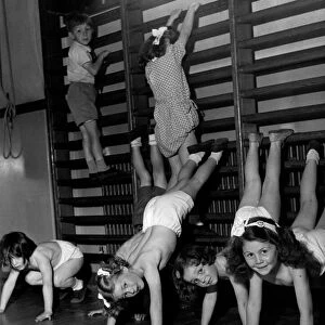 Physical Education at White Hart Lane Infant School. 22nd June 1950