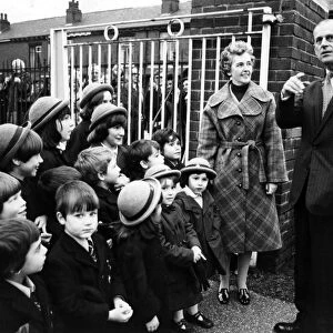 Prince Philip, Duke of Edinburgh Bury School, Greater Manchester. 18th November 1976