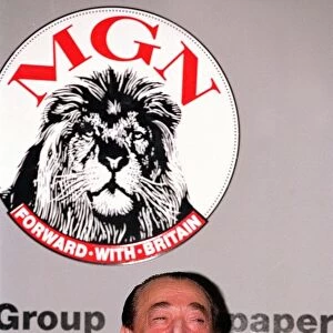 ROBERT MAXWELL AT MIRROR GROUP NEWSPAPERS PRESS CONFERENCE - 1991