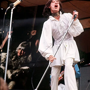 Rolling Stones : Mick Jagger in concert in Hyde Park 5th July 1969