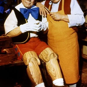 Ronnie Corbett Actor / Comedian dressed as Pinnochio with Ronnie Barker dressed as the Toy