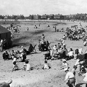 Saltcoats beach in Scotland was once the ideal holiday destination