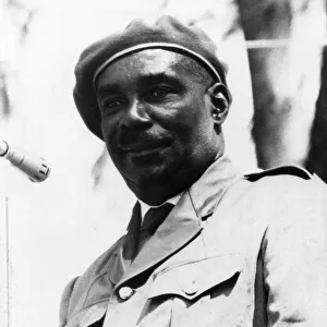 Sheik Abeid Karume, the first President of Zanzibar, an ex-deckhand who seized power