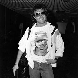 Singer Andy Gibb, younger brother of Maurice, Robin and Barry of the Bee Gees pop group