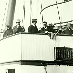 Sir Ernest Shackleton arrives at Dover. June 1909