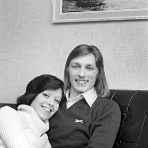 Sport: Football: West Ham United Cup Star Alan Taylor and Jeanette Johnson