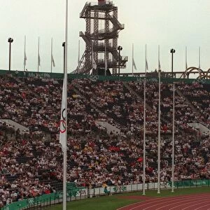 Olympic Flags At Half-Mast