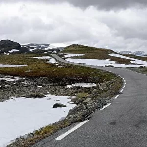 Famous Aurlandsvegen mountain road
