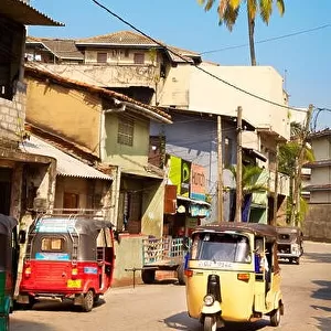 Sri Lanka - Colombo, tuk-tuk taxi, typical way of transportation