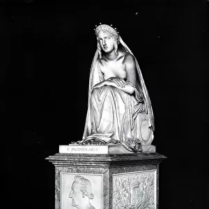 The Mastiani monument with a statue of the Inconsolate, sculpted by Lorenzo Bartolini, Camposanto, Pisa
