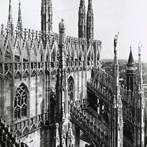 At the Rear of the Cathedral of Milan