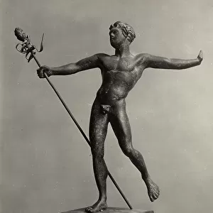 Small bronze of a faun, found at the National Archaeological Museum in Naples