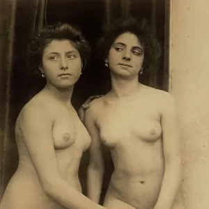Two young women photographed nude