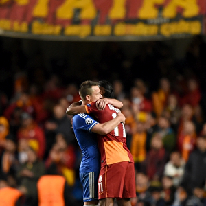 Ending a Rivalry: John Terry and Didier Drogba's Embrace - Chelsea vs. Galatasaray in the UEFA Champions League (18th March 2014)