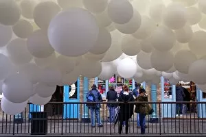 Heartbeat Balloon Art Installation by Charles Petillon in Covent Garden, London, England