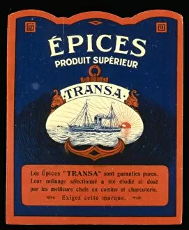 Label design for Transa spices