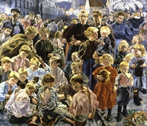 The Ages of the Working Classes (central panel), 1896. Oil on canvas. Leon Frederic