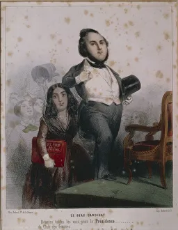Caricature depicting legal action against Ledru Rollin and George Sand Caricature depicting legal action against Ledru Rollin and George Sand