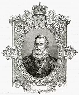 Henri IV, engraved by Pannemaker-Ligny, from Histoire de la Revolution Francaise