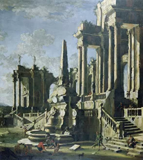Imaginary Ruins (oil on canvas)